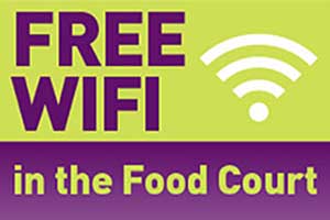 FREE WIFI in the Phoenix SC Food Court